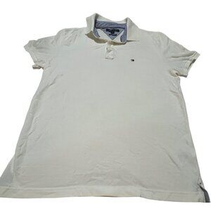 Tommy Hilfiger Men's White Custom Fit Polo Shirt S/P Used